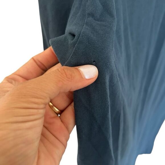 Travis Mathew Dusty Blue Pima Cotton Crewneck T-Shirt Size M Golf Preppy Summer - Picture 6 of 13